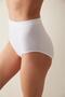 Basic High Waist White Slip Panties - 2