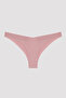 Laser Cut Cotton V-Cut Pink Brazilian Briefs - 3