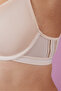Nude Colored Airy Form Underwire Gathering Effect Underwire Bra - 3