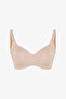 Nude Colored Plus Size Gathering Underwire Bra - 4