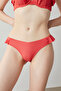 Light Red Pia Frill V Bikini Bottom