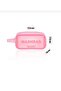 Transparent Travel Makeup Bag - 3-Piece Cosmetic and Makeup Bag Small Size Washbag Pink - 2