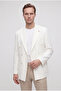 Ds Damat Slim Fit Ecru Dobby Fabric Jacket