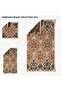3-Piece Luxury Towel Set, 100% Cotton Jacquard Soft Absorbent Quick-Dry Bath Towel Set, Cherx, Mati̇lda Yarn Dyed 3-Piece Towel Set Caramel - 3