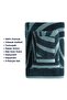 3-Piece Luxury Towel Set, 100% Cotton Jacquard Soft Absorbent Quick-Dry Bath Towel Set, Cherx, Pluma Yarn Dyed 3-Piece Towel Set Petrol - 5