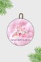 Pink Castle - Modern Door Ornament, Children's Wall Ornament, Personalized Room Door Ornament - 2