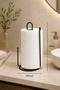 Black Paper Towel Holder Roll Towel Holder Napkin Holder 25 cm Stainless Metal