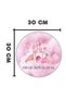 Pink Castle - Modern Door Ornament, Children's Wall Ornament, Personalized Room Door Ornament - 7