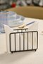 Black Cage Napkin Holder Napkin Stand Cafe Restaurant Hotel Decorative Stainless Metal - 3