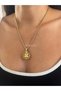 Dorika Framed Auger Chain 4 Leaf Clover Necklace Steel