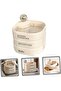 Multi-Layer Rotatable Jewelry Box,White ABS Desktop Organizer for Rings and Earrings - 8