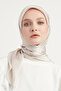 Janjan Hijab Crinkle Evening Scarf - Stone 100X100Cm