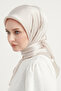 Janjan Hijab Crinkle Evening Scarf - Stone 100X100Cm - 2