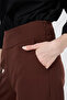 Basic Comfortable Cut Pants Chocolate - 6