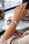 Classic Heart Charm Women's Wristwatch with Numbers Gold Color Pl-1603B1X - 2