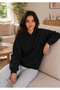 Women's Soft 3 Thread Ribbed Combed Cotton Hooded Sweatshirt - 2