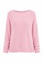 Powder Pink Boat Neck Basic Knitwear Sweater