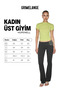 Hopewell Women's Round Neck Knitted Slim Fit Green T-Shirt - 6