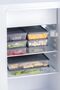 1101 12-Pack Refrigerator Organizer with Labels, Freezer Storage Container Suitable for Microwave and Deep Freezer - 2Lt - 4