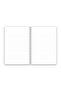 A4 Spiral School Notebook Set of 4 - 80 Sheets 2 Lined + 2 Squared Cardboard Cover - 3