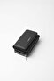 Medium Size Magnetic Genuine Leather Look Faux Leather Women's Wallet – 65218 - Black - 2