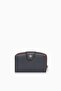 Medium Size Women's Wallet 65257-Navy Blue/Red