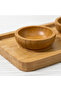 Bamboo 3-Piece Breakfast and Presentation Set - Rectangular Presentation Tray and 2 Snack Bowls - 5
