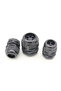 M20-2Holes-BK 5 قطع من وصلات الكابلات النايلونية متعددة الفتحات المقاومة للماء IP68 - إدخالات بلاستيكية متريّة بفتحتين/ثلاث فتحات P - 2