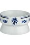 Al Saif Gallery Porcelain Yogurt Set, 33x13x2.5 cm, Oval Serving Tray, 4 Pieces - White/Blue - 4