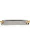 Al Saif Gallery stainless steel serving tray, 47x18.5x2 cm, rectangular, gold-silver handle