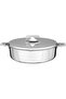 Al Saif Gallery Indian food container, stainless steel,Al Saif Gallery, 35 cm, transparent handle - silver