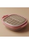 Al Saif Gallery Steel grater with box and lid - pink silver