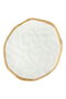 Al Saif Gallery porcelain plate, 9 inches, deep round, gold line, medium - white - 2