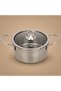 Al Saif Gallery Steel Cooking Pot, 14 cm - Silver
