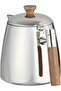 Al Saif Gallery Stainless Steel Teapot, 1.36 Liters - Wood Silver - 2