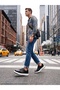 Black Color White Sole Mcqueen Style Leather Casual Sports Shoes Sneaker - 6