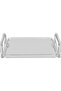 Acrylic serving tray, Al Saif Gallery, 34x23x4 cm, rectangular, handle-style - transparent