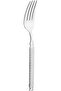 Al Saif Gallery steel fork set, 6 pieces, engraved - silver - 3