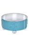 Al Saif Gallery Steel Salad Bowl, 23.5 x 23.5 x 12.5 cm - Silver Blue - 2