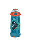 Al Saif Gallery plastic water bottle for children, 460 ml, astronaut shape, straw - green