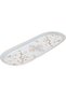 Porcelain yogurt set (peacock)Alsaif Gallery, 4 pieces, oval plate - white colored - 2