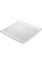 Al Saif Gallery Glass Serving Plate, Striped Rectangle, 28 x 28 x 1.6 cm - Clear