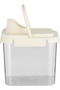 Al Saif Gallery Plastic Container, 1.5 Liters, Lid, 16X11X15 Cm - Cream Clear - 6