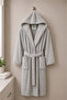 Triga Organic Fabric Hooded Bathrobe 100% Cotton Ultra Soft Textured