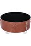 Al Saif Gallery Steel Salad Bowl, 24 x 24 x 13 cm, Round, Floral Pattern - Brown - 5