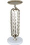 Steel Candle Holder Alsaif Gallery, Small, Round Base - Gold - 2