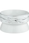 Al Saif Gallery Porcelain Serving Bowl, 15x9.3cm, Round, Base - White Gray