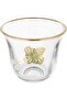 Al Saif Gallery glass Arabic coffee cups set, 6 pieces - transparent - 3