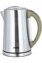 Stainless Steel Kettle, 2100 Watts, 1.7 Liters - Silver