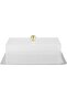 Al Saif Gallery stainless steel serving dish, 25x18x10 cm, acrylic lid, rectangular - transparent silver - 3